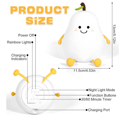Lampara Pera , anti miedo ,acompaña tus noches